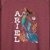 Women's - Disney - Ariel in Water Lightweight French Terry Wide Neck Long Sleeve Shirt - 2 of 4