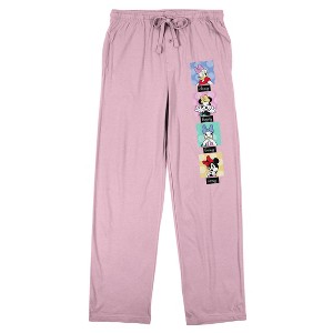 Disney Classic Characters Grid Women’s Cradle Pink Sleep Pajama Pants - 1 of 4