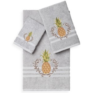 Linum Home Textiles 100% Turkish Cotton WELCOME Embellished Towel Set - 1 of 1