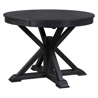 Dexmalle Retro Functional Extendable Dining Table with a 12" Leaf