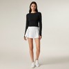 Anna-Kaci Women's Side-Tie Pleated Athletic Skort with Built-In Shorts and Smooth Stretch Fabric for Active Everyday Comfort - 2 of 4