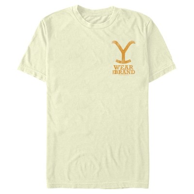 Men's Yellowstone Wear The Brand Pocket Logo T-shirt - Beige - 3x Large ...