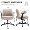 Kumasinova Extra-Wide Criss Cross Office Chair,Comfy Swivel Chair with Flip-up Armrests & Thick Cushion,Ergonomic Desk Chair for Office,Bedroom - 2 of 4