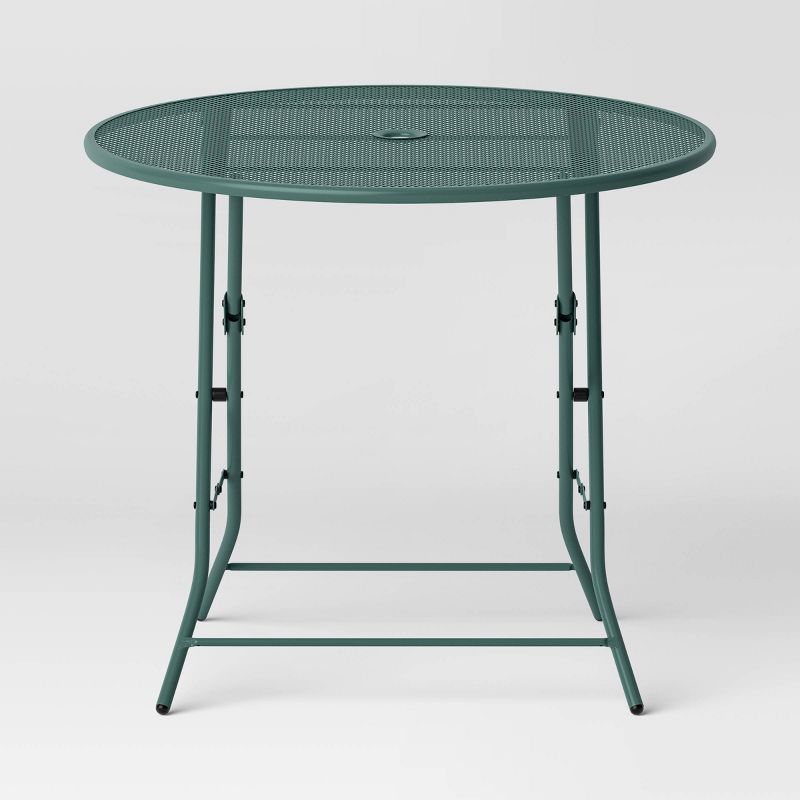 Steel Round Metal Mesh Folding Outdoor Portable Dining Table Green - Room Essentials™
, 3 of 7
