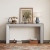 NicBex Minimalist Elegant Console Table with Fireplace Design,Wood Grain Entryway Table for Living Room,Hallway - 2 of 4