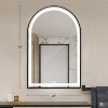 Arched Frame LED Dimmable Anti-Fog Bathroom Vanity Mirror - 3 of 4