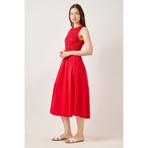 WEST K Womens Chiara Sleeveless Smocked Midi Dress - 1 of 4