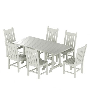WestinTrends 7 Piece Outdoor Patio Dining Set Outdoor Table and Chair Set - 1 of 4