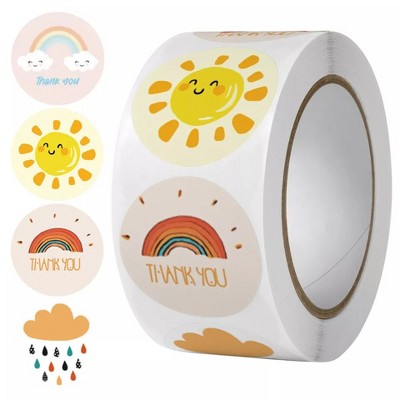 Kitcheniva 1" Thank You Round Sealing Label Stickers 500 Pcs