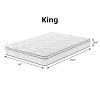 NicBex 10 Inch Hybrid Mattress with Gel Memory Foam for a Cool Sleep,Medium Firm Mattresses,White - 3 of 4