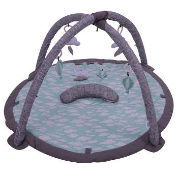 Bacati - Baby Activity Gyms & Playmats (Clouds in the City Mint/Grey)