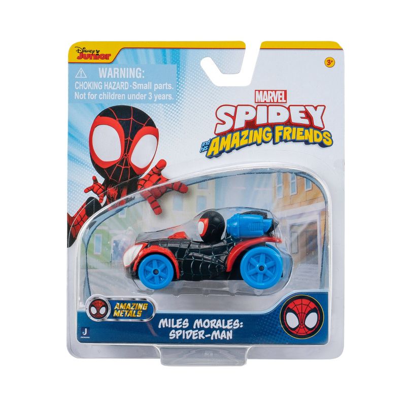 Spidey and His Amazing Friends Amazing Metals Diecast Vehicle - Miles Morales, 3 of 5