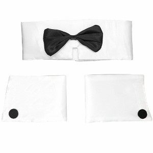 Skeleteen Collar and Cuff Costume Set - White - 1 of 3