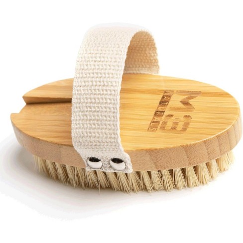 Beauty by Earth Round Dry Brush With Cellulite Massager
