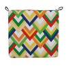 Blazing Needles, 20-inch by 19-inch Patterned Outdoor Chair Cushions (Set of 4) - 2 of 2