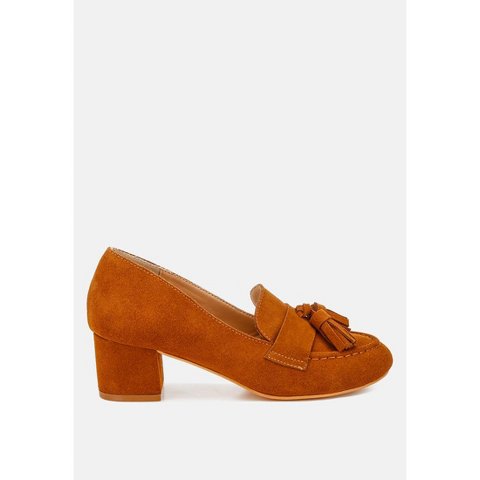 Женские туфли Rag & Co Womens Aloha Tassels Detail Suede Loafers 6