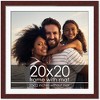 PosterPalooza | Brown Frame with White Photo Mat, UV Acrylic Front, Foam Board Backing, 60 Sizes Available - 2 of 4