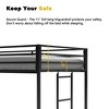 NicBex Junior Twin Loft Bed for kids,Multifunctional Loft Bed Platform with Ladder&Guardrails,Space-Saving Loft Bed Frame,350lbs Max,Black - 2 of 4