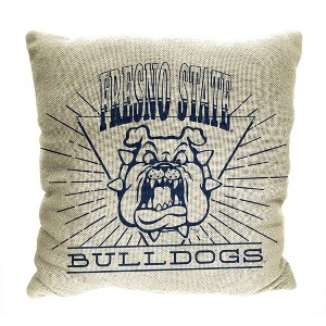 NCAA Fresno State Bulldogs 26 x 26 Woven Tapestry Pillow - 1 of 4