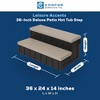 Confer Plastics Leisure Accents Deluxe Spa Steps, 36 Inch Wide Weatherproof Patio Deck Hot Tub Stairs Entry and Exit Step Stool - 2 of 4