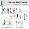 VEVOR Badminton Net, Height Adjustable Volleyball Net, 20ft Wide Foldable Pickleball Net, Portable Tennis Net Set with Poles, Stand, Bag, Rackets - 3 of 4