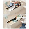 SONGMICS Storage Ottoman Bench Leather Ottoman with Storage - 3 of 4