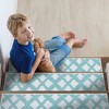 SussexHome Floral Design Cotton Anti-Slip Stair Treads, 9” X 28“ - 3 of 4