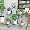 Artloge 6 Tier Vertical Black Metal Corner Plant Stand Flower Pots Display Rack Storage Shelf for Patio Balcony Yard Home Garden Decor - 2 of 4