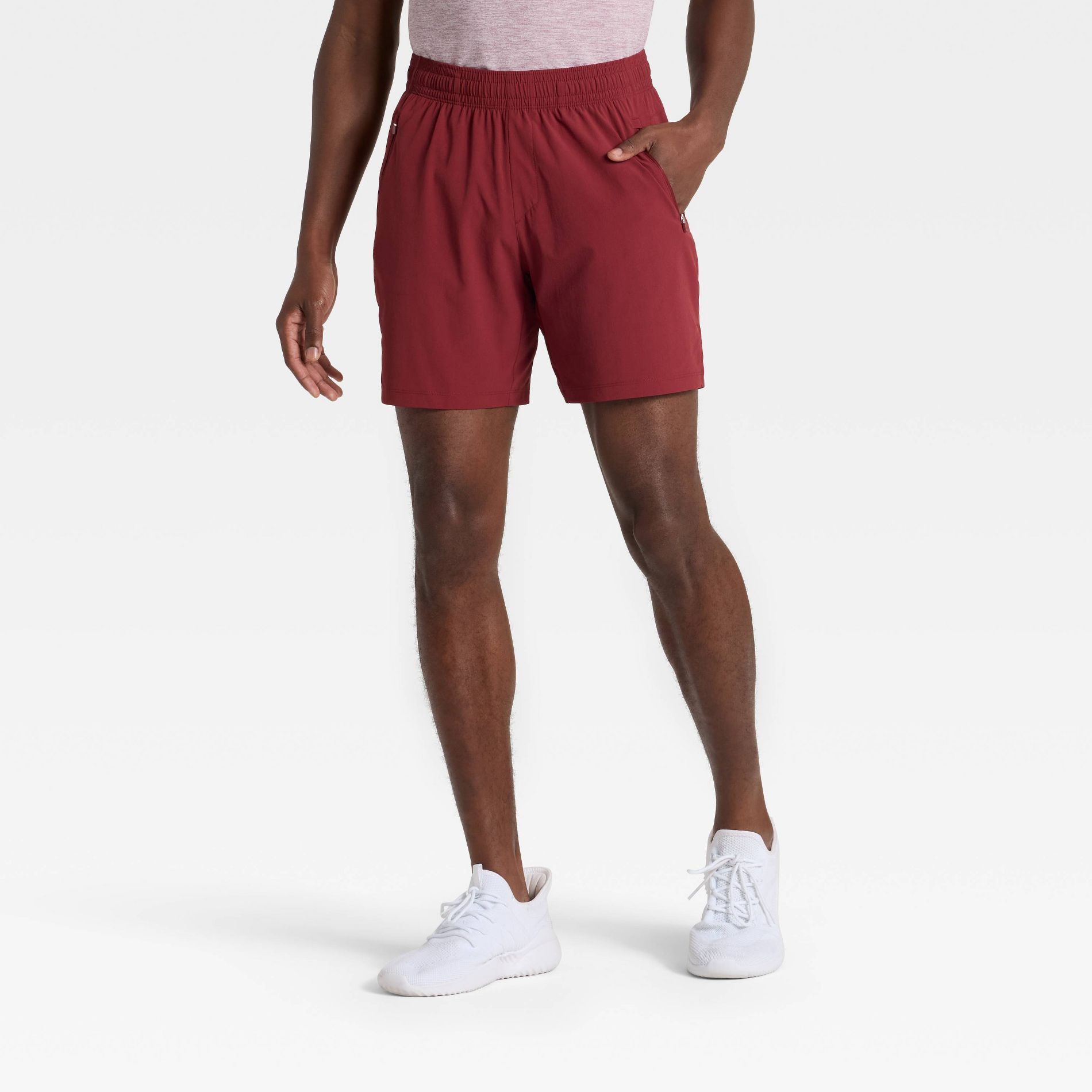 Men's Stretch Woven Shorts 7" - All In Motion™ Red Resistance M