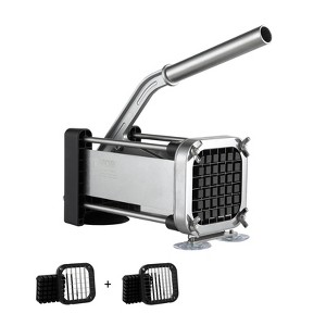 VEVOR French Fry Cutter, Potato Slicer with 1/2-Inch and 3/8-Inch Stainless Steel Blades, Manual Potato Cutter Chopper with Suction Cups - 1 of 4
