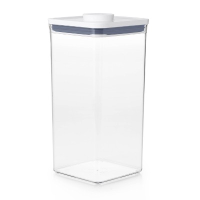 OXO POP 6qt Plastic Big Square Airtight Food Storage Container White