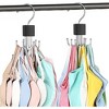 Akoasm 2-Piece Rotating Metal Tank Top Hanger Set for Clothing Storage-Black - 4 of 4