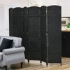 NicBex Room Divider Folding Hand-Woven Privacy Screen with Wood Legs Partition for Home & Office - 4 of 4