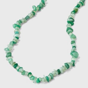 Semi-Precious Jade and Mixed Beading Adjustable Necklace - Universal Thread™ - 1 of 4