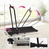 VisioGear Folding Walking Pad Under Desk Treadmill for Home Office, 300LBS Capacity Treadmill for Walking Running, Pink&Black, 45.66"*19.29"*36.61" - 3 of 4