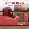 GustoWave Christmas Rug with Snow Reindeer Area Rugs for Living Room, Low Pile Washable - 3 of 4