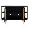 Okak Rustic Decorative Rattan Doors Sideboard Cabinet with Adjustable Shelves for Dining Room - 3 of 4