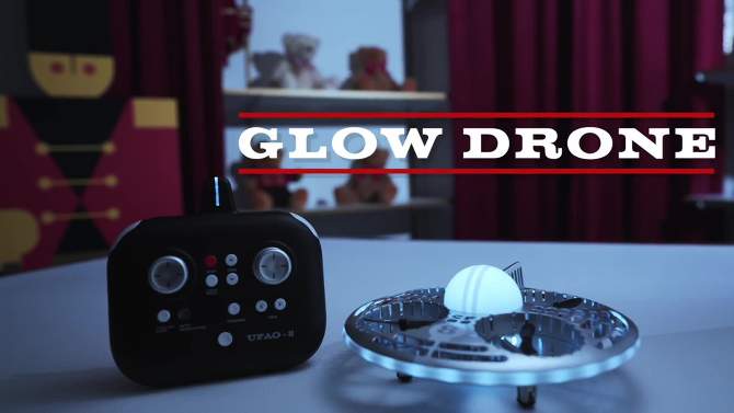 FAO Schwarz Glow Drone LED Stunt UFO, 2 of 8, play video