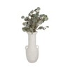 Terracotta Pottery Vase - Amphora Style Decorative Flower Vase for Home, Office & Living Room - Handcrafted Rustic Design - 19" White - 3 of 4