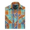 Gioberti Men's Western Cowboy Short Sleeve Shirt with Snap Buttons - 3 of 4