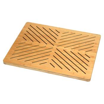 Bambusi Bamboo Floor And Shower Mat - Measures 1 X 23.75 X 17.75 : Target