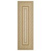 Braided Print Area Rug Washable Bedroom Rugs Bordered Geometric Indoor Soft Carpet Farmhouse Low Pile Non Slip Throw Floor Cover - 2 of 4