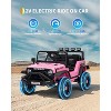 Electric Car for Kids, Ride On Car with Remote Control, 12V Ride On Truck Toy for Toddler Boys & Girls, Bluetooth Music Player LED Lights - 2 of 4