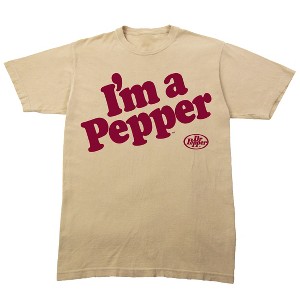 Dr. Pepper I’m A Pepper Adult Sand Crew Neck Short Sleeve T-shirt - 3XL - 1 of 2