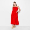 Women's Smocked Tiered Maxi A-Line Dress - Wild Fable™ Red - 2 of 3