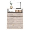 NicBex 4 Drawers Dresser Modern Wooden Cabinet with 4 Drawers and 1 Door Dresser for Closet for Bedroom, Living Room, Hallway - 3 of 4