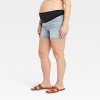 Over Belly Midi Maternity Jean Shorts - Isabel Maternity by Ingrid & Isabel™ - 4 of 4