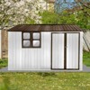 NicBex 10 X 8FT Metal Outdoor Storage Shed with Lockable Doors and Air Vents for Backyard,Garden,Patio - 2 of 4