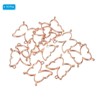 Unique Bargains Alloy Necklace Resin Casting Butterfly Shaped Pendant Frames 1.4" 10 Pcs - 3 of 4