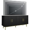 Dyonery 70" Fluted-Door TV Stand Entertainment Center with Storage - 4 of 4